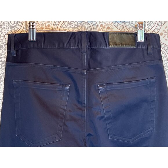 H&M Slim Fit Navy Blue Denim Jeans Mens Stretch Pants - Picture 7 of 10